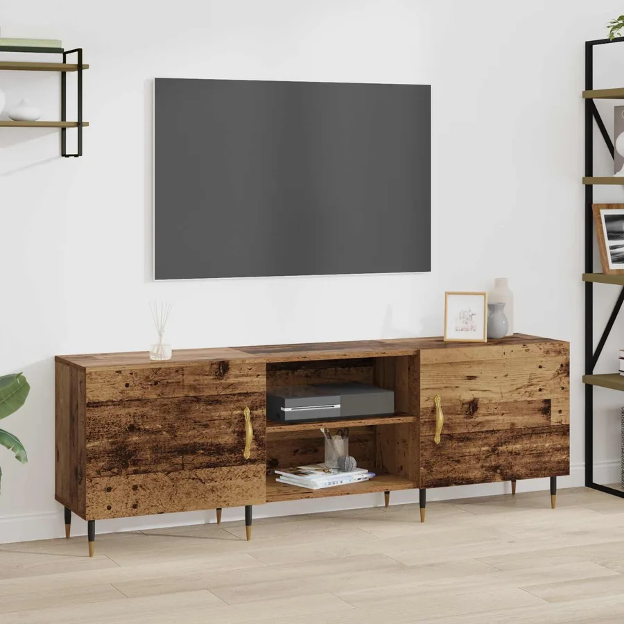 Meuble TV Bois ancien 150 x 30 x 50 cm Bois d'ingénierie