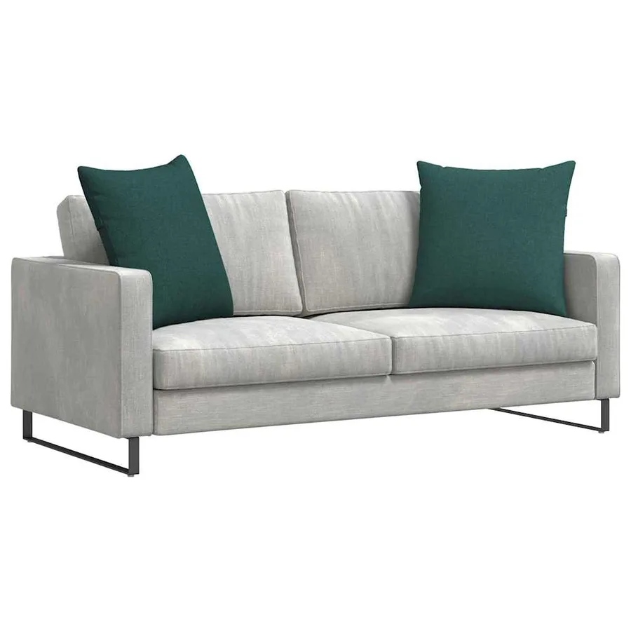 Coussins de canapé 2 pcs Vert foncé 60 x 60 cm tissu - 3