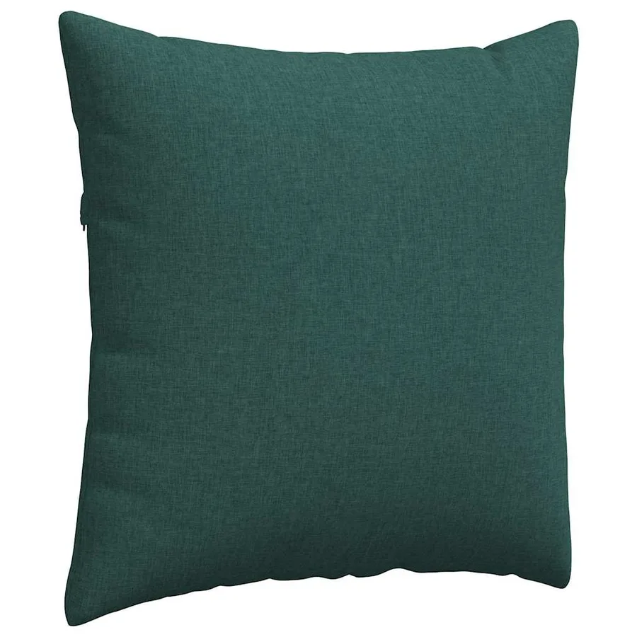 Coussins de canapé 2 pcs Vert foncé 60 x 60 cm tissu - 5