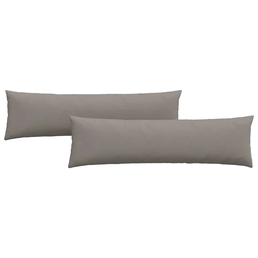 Coussins de canapé 2 pcs Taupe 145 x 40 cm tissu - 2