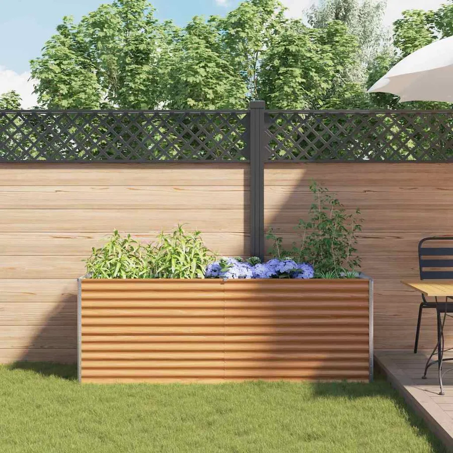 Jardinière surélevée 195 x 50 x 68 cm Acier galvanisé - 4