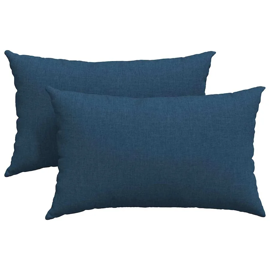 Coussins de canapé 2 pcs Bleu 50 x 30 cm tissu - 2