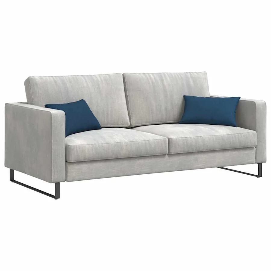 Coussins de canapé 2 pcs Bleu 50 x 30 cm tissu - 3