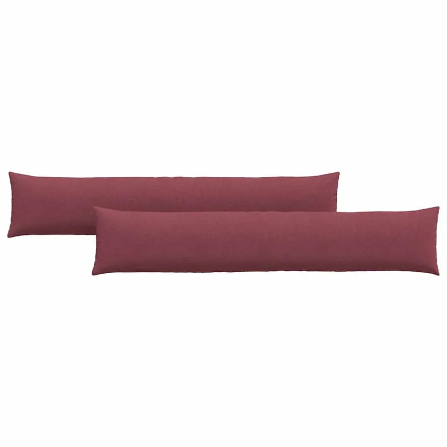 Coussins de canapé 2 pcs Bordeaux 200 x 40 cm tissu - 2