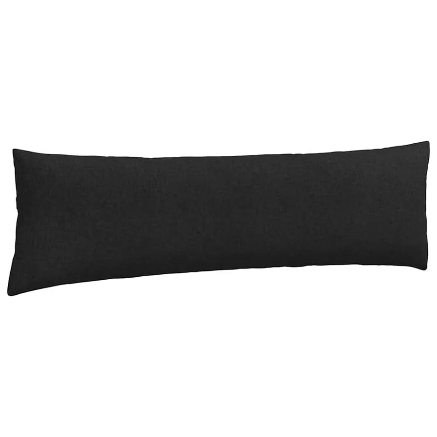 Coussins de canapé 2 pcs Noir 145 x 40 cm tissu - 5