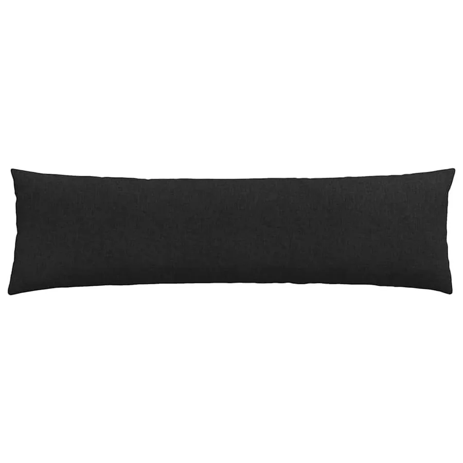 Coussins de canapé 2 pcs Noir 145 x 40 cm tissu - 6