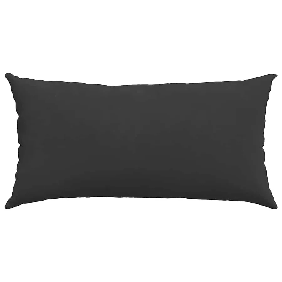 Coussins de canapé 2 pcs Noir 80 x 40 cm tissu - 6