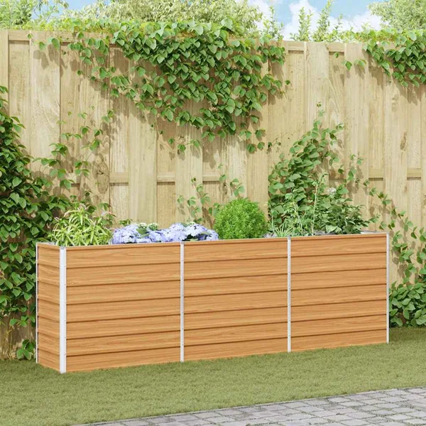 Jardinière surélevée Marron Clair 240 x 40 x 77 cm