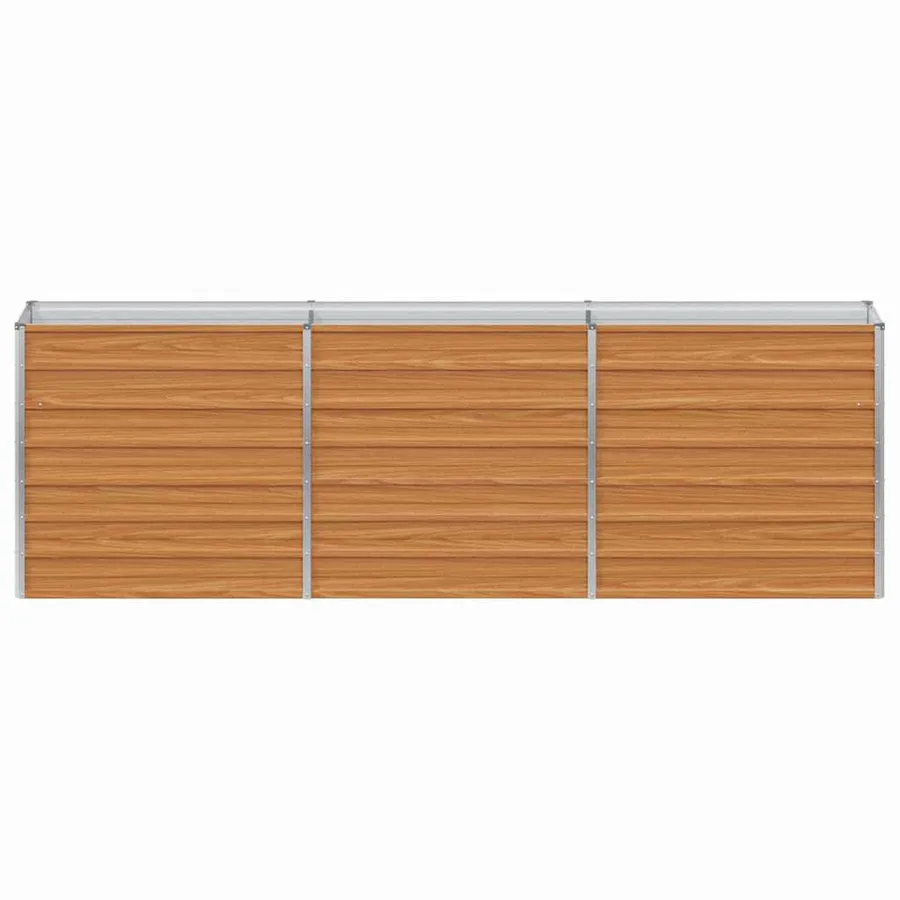 Jardinière surélevée Marron Clair 240 x 40 x 77 cm - 5