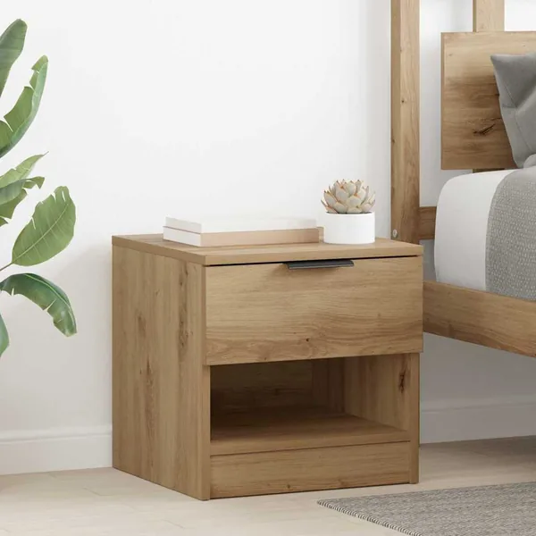 Armoire de lit 2 pc Chêne artisanal 40 x 39 x 40cm