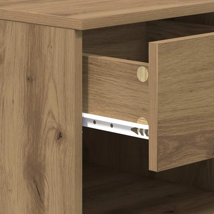 Armoire de lit 2 pc Chêne artisanal 40 x 39 x 40cm - 10