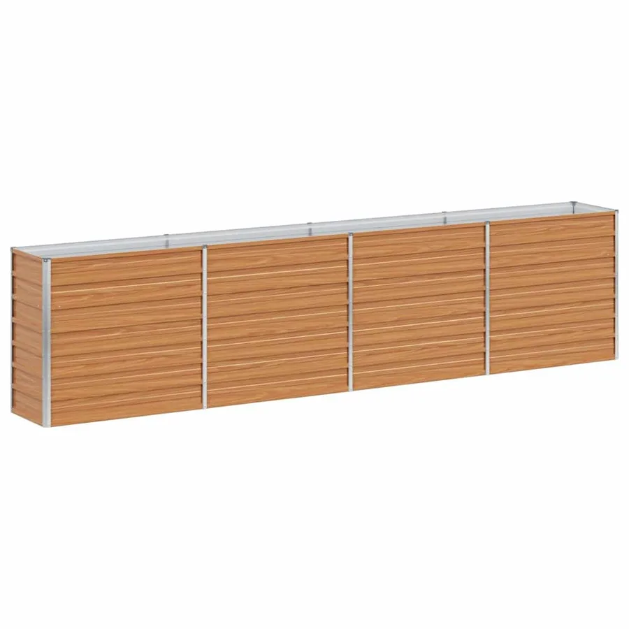 Jardinière surélevée Marron Clair 320 x 40 x 77 cm - 7