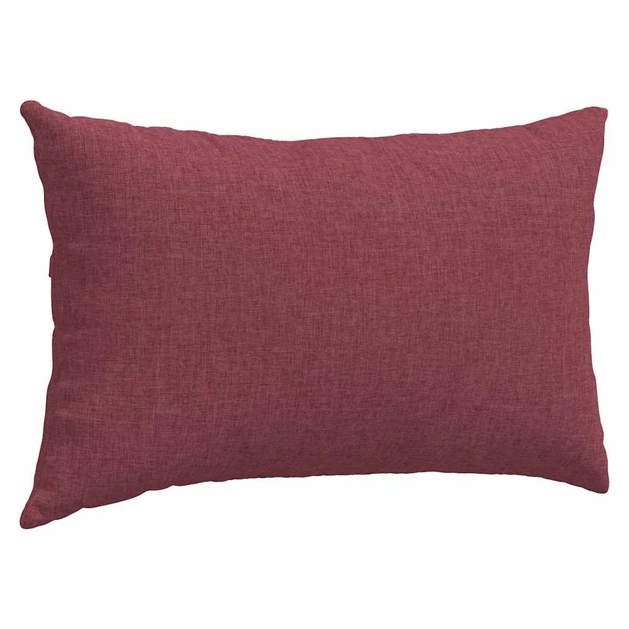 Coussins de canapé 2 pcs Bordeaux 50 x 30 cm tissu - 5