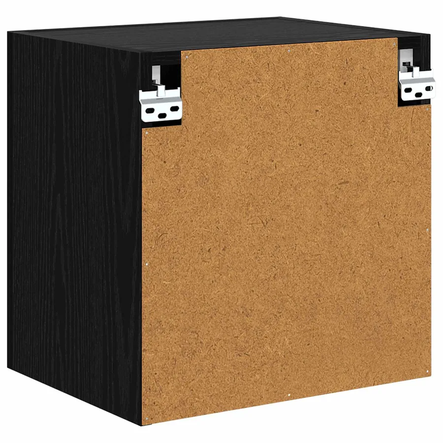 Meubles TV muraux Montage mural 2 pcs Chêne noir 40,5x30x40cm - 8