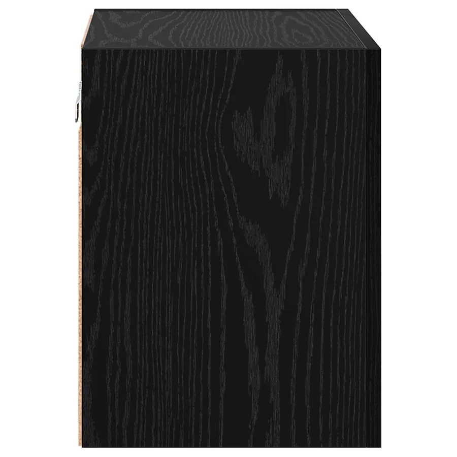 Meubles TV muraux Montage mural 2 pcs Chêne noir 40,5x30x40cm - 9