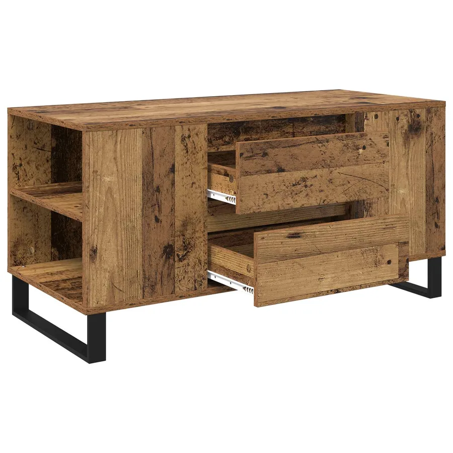 Table basse Bois Ancien 102 x 44,5 x 50 cm Bois d'ingénierie - 5