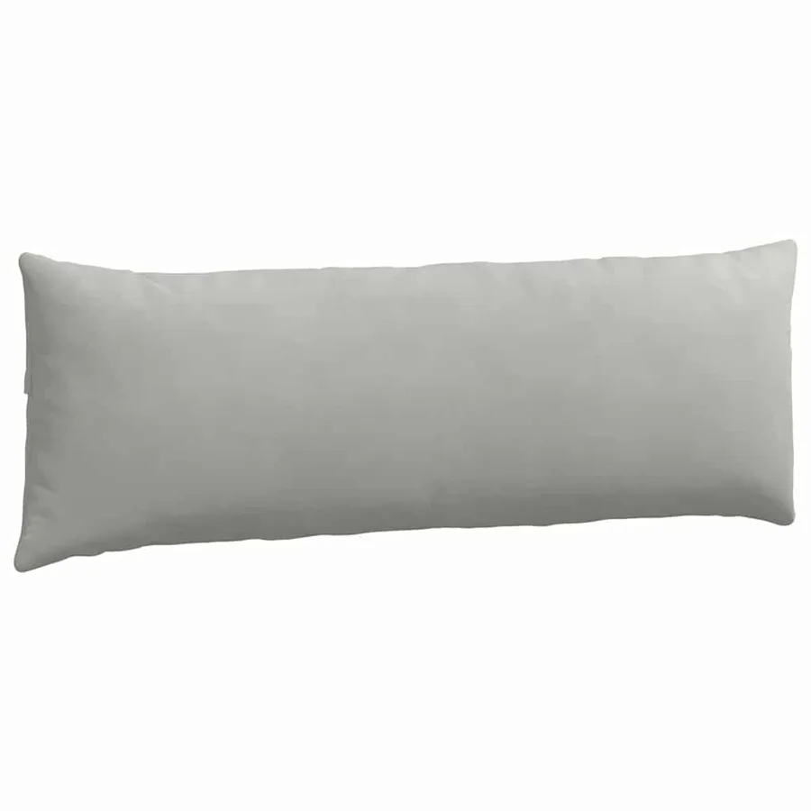Coussins de canapé 2 pcs Gris clair 120 x 40 cm tissu - 5