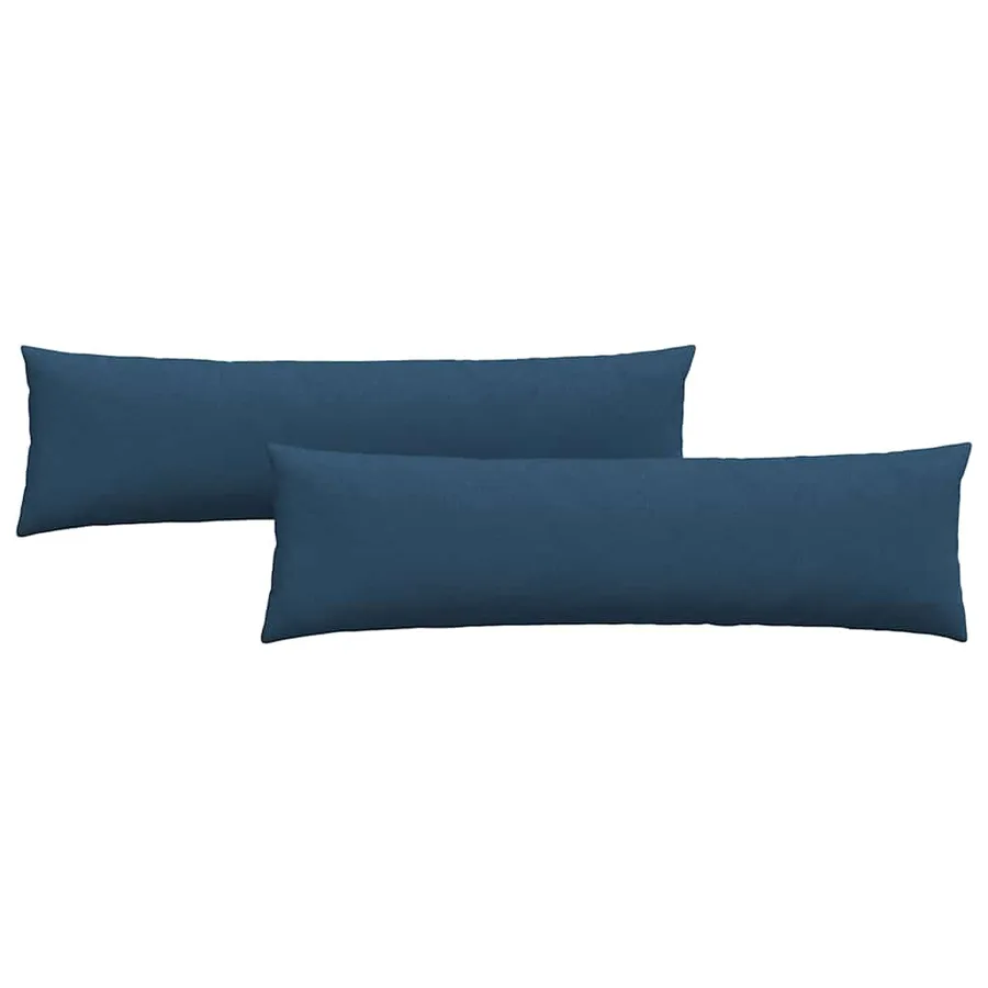 Coussins de canapé 2 pcs Bleu 145 x 40 cm tissu - 2