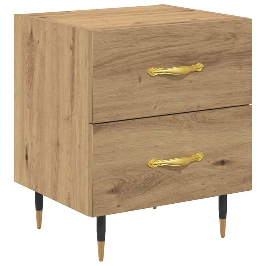 Cabinet de chevet Chêne artisanal 40 x 35 x 47,5 cm - 2