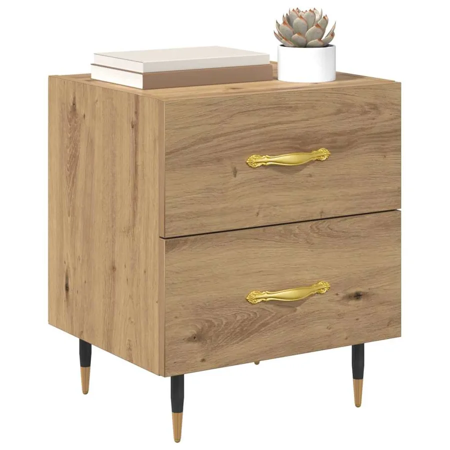 Cabinet de chevet Chêne artisanal 40 x 35 x 47,5 cm - 3
