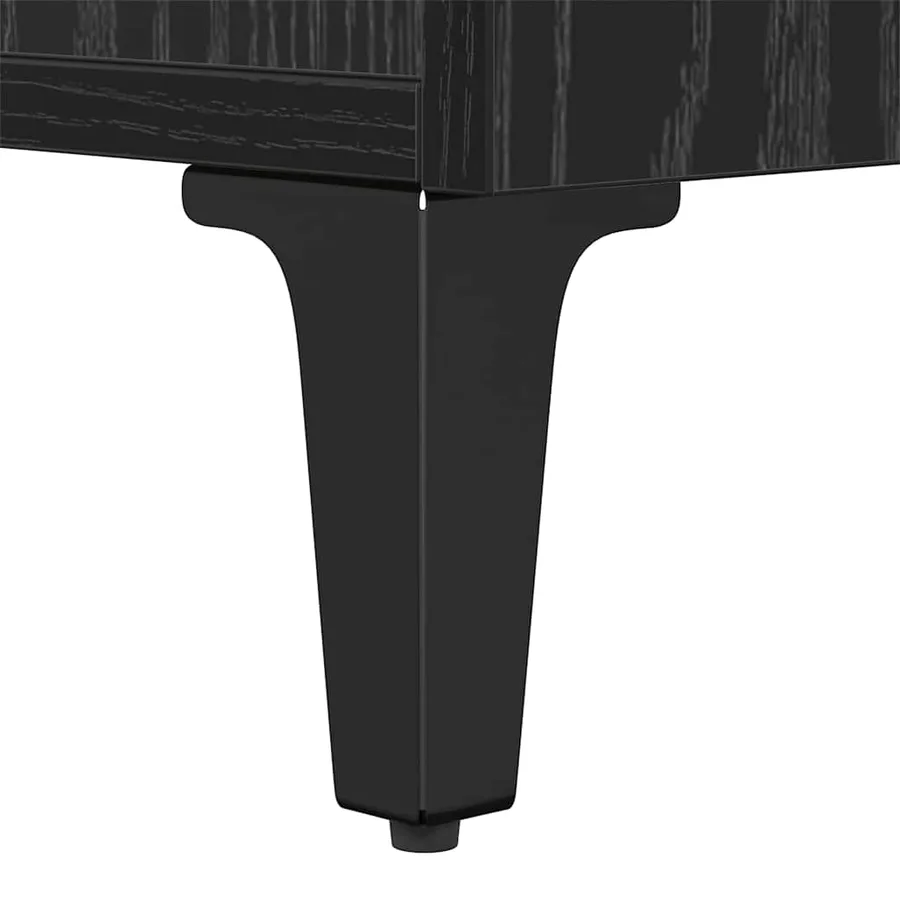 Armoire de lit Chêne noir 40 x 35 x 47,5 cm Bois d'ingénierie - 10