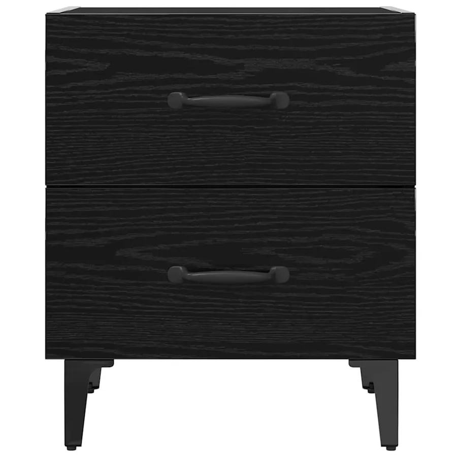 Armoire de lit Chêne noir 40 x 35 x 47,5 cm Bois d'ingénierie - 6