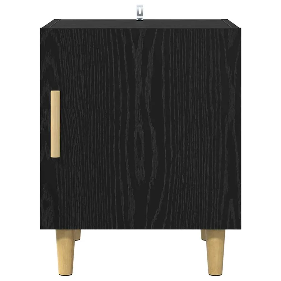 Cabinet de chevet Chêne noir 40 x 40 x 50 cm Bois d'ingénierie - 6