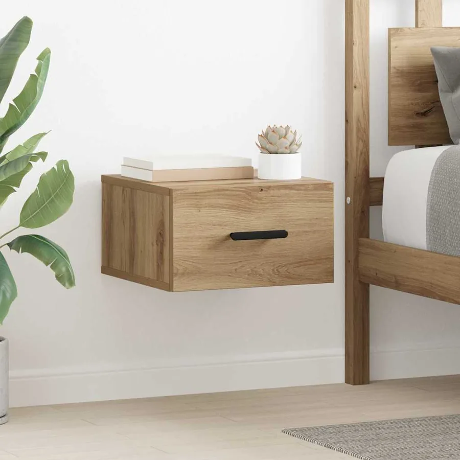Cabinet de chevet 2 pc 35 x 35 x 20 cm Bois d'ingénierie