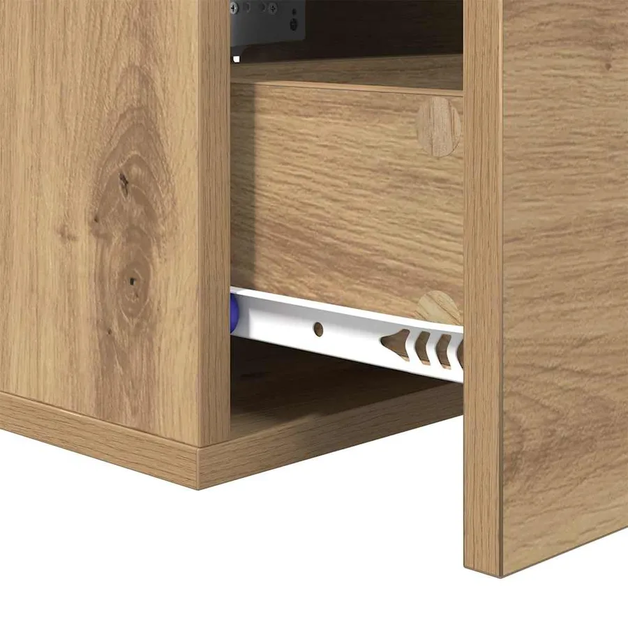 Cabinet de chevet 2 pc 35 x 35 x 20 cm Bois d'ingénierie - 10