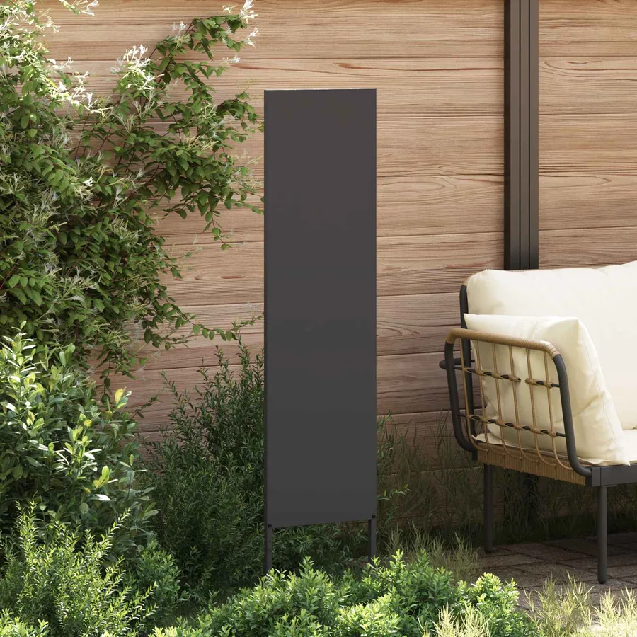 Écran de confidentialité de jardin Fretwork Noir 32 x 140 cm - 3