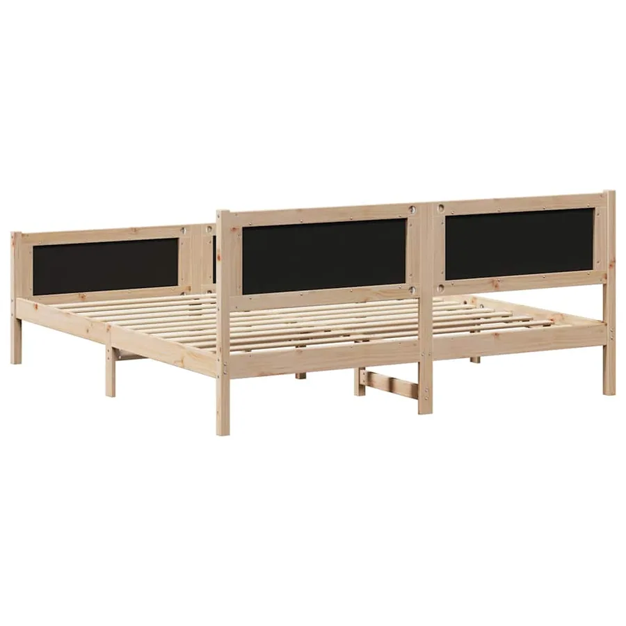 Cadre de lit avec tête de lit Taupe 200 x 200 cm tissu - 7