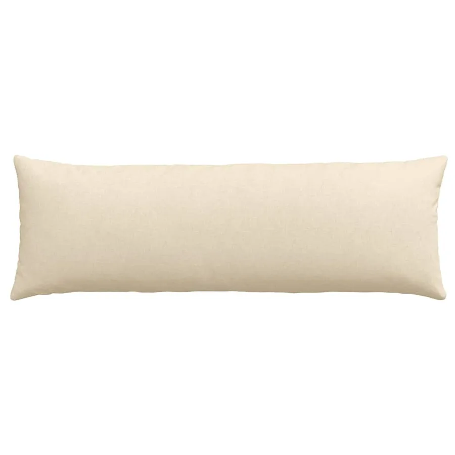 Coussins de canapé 2 pcs Crème 120 x 40 cm tissu - 6