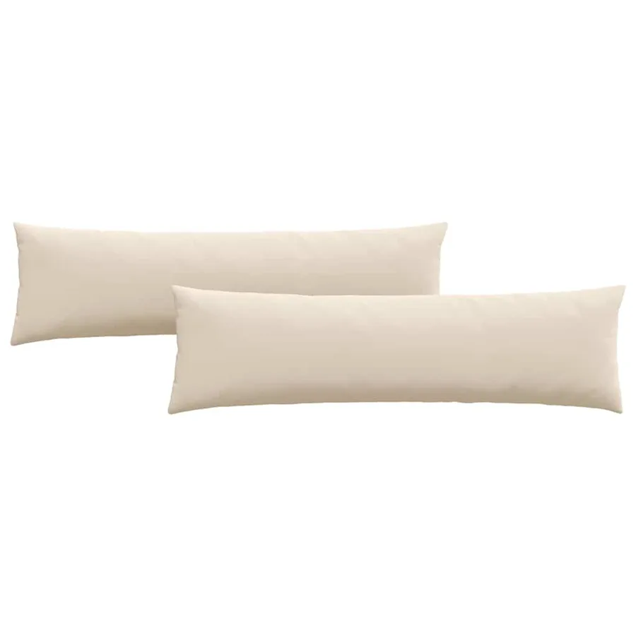 Coussins de canapé 2 pcs Beige 145 x 40 cm tissu - 2