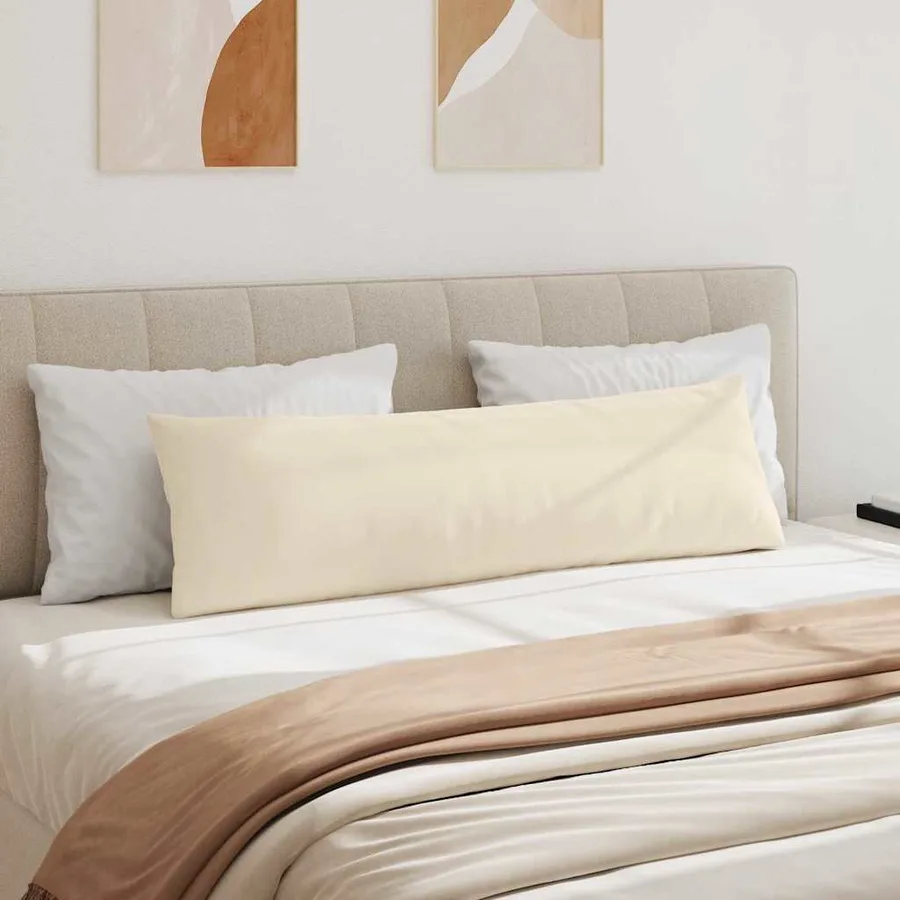 Coussins de canapé 2 pcs Beige 145 x 40 cm tissu - 4