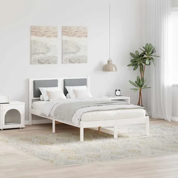 Cadre de lit Gris clair 120 x 200 cm Pin massif