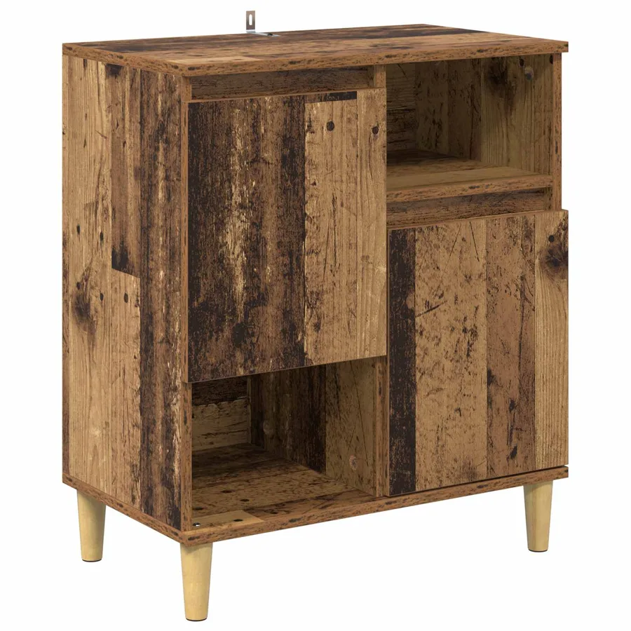 Buffet Bois ancien 35 x 60 x 70 cm Bois d'ingénierie - 2