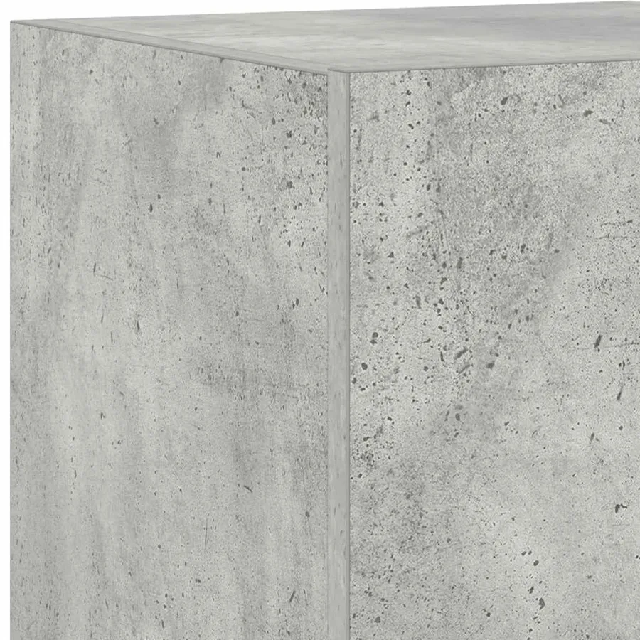 Meuble TV mural avec lumières LED gris béton 30,5x35x70 cm - 13