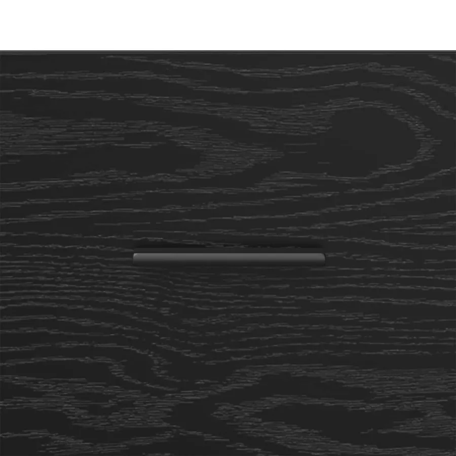 Buffet avec tiroir Chêne noir 40 x 33 x 70 cm Bois d'ingénierie - 8
