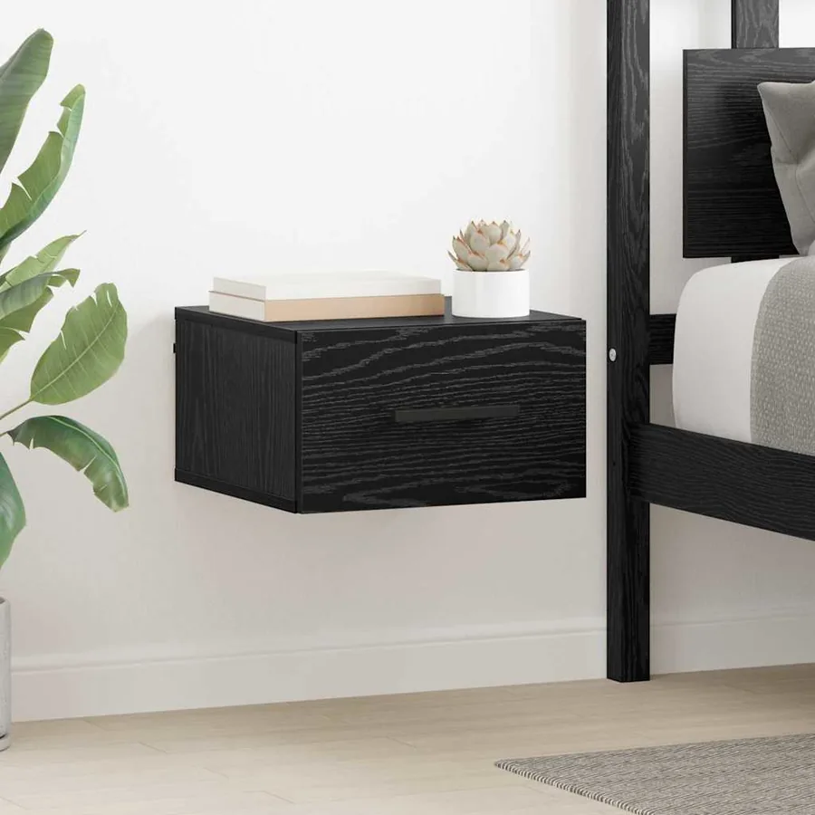 Cabinet de chevet Chêne noir 35 x 35 x 20 cm Bois d'ingénierie