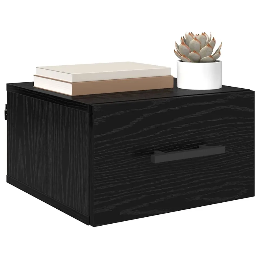 Cabinet de chevet Chêne noir 35 x 35 x 20 cm Bois d'ingénierie - 3
