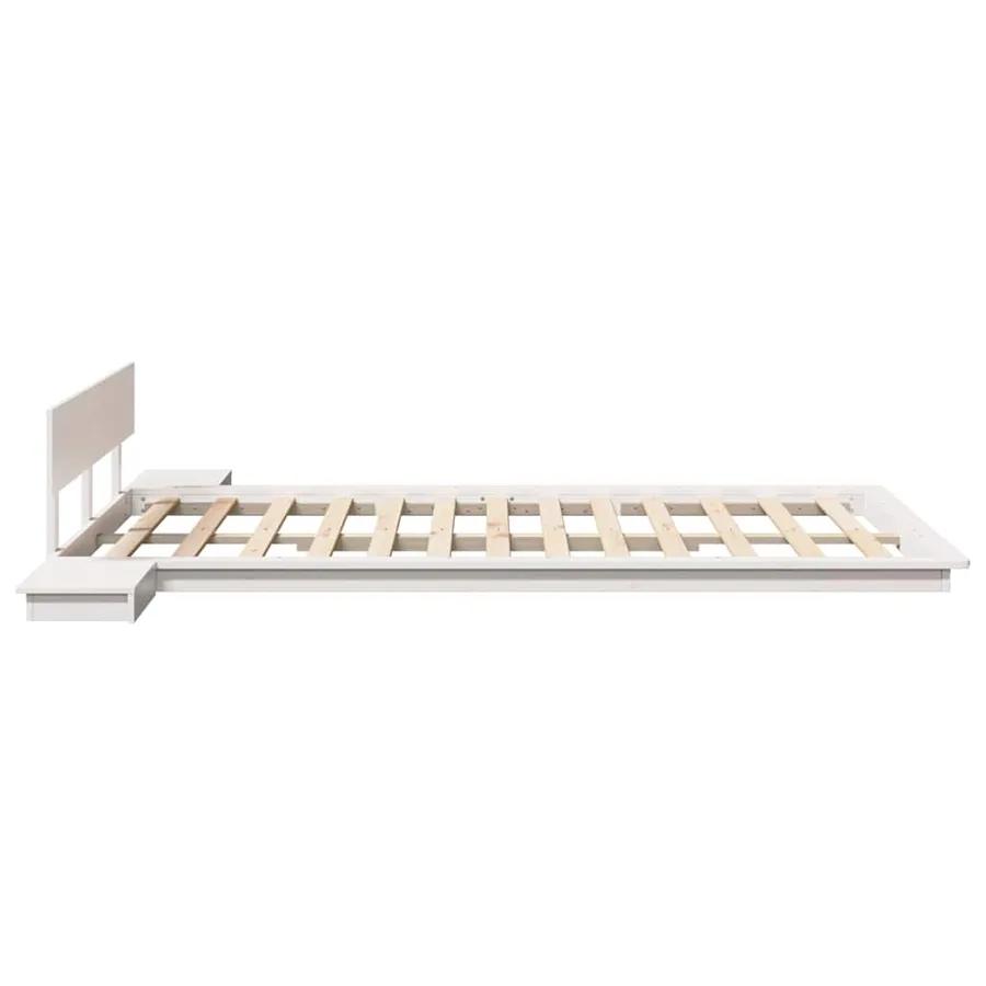 Cadre de lit Marron 140 x 190 cm bois - 6