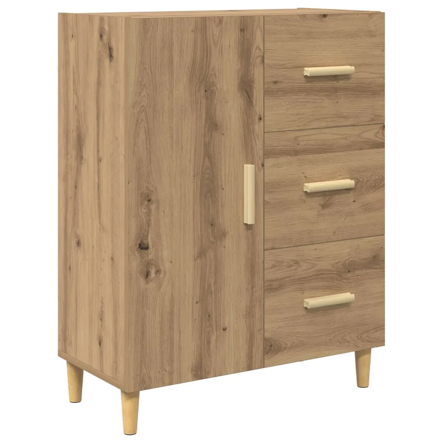 Buffet Chêne artisanal 34 x 69,5 x 90 cm Bois d'ingénierie - 2