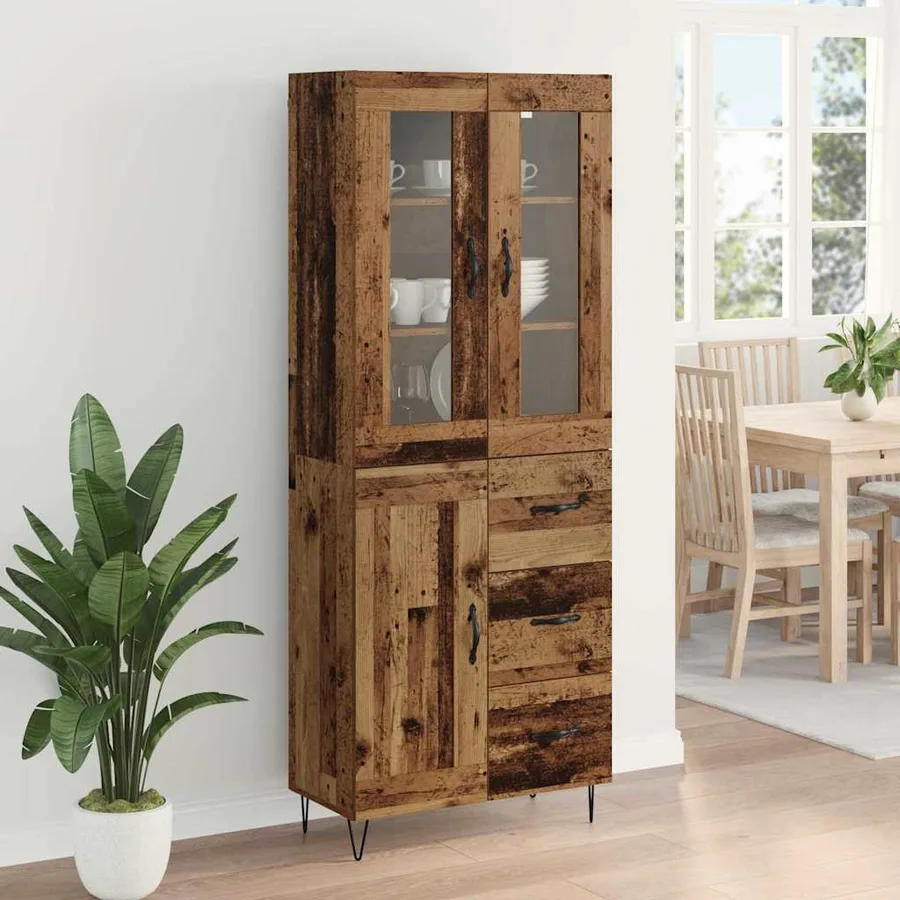 Haut Armoire Bois Ancien 69,5 x 34 x 90 cm Bois d'ingénierie - 4