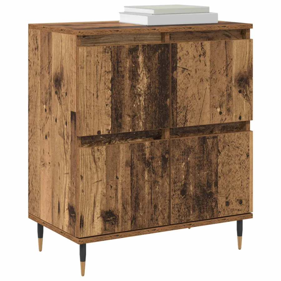 Armoire de rangement 3 pcs Bois ancien 60 x 35 x 70 cm - 3