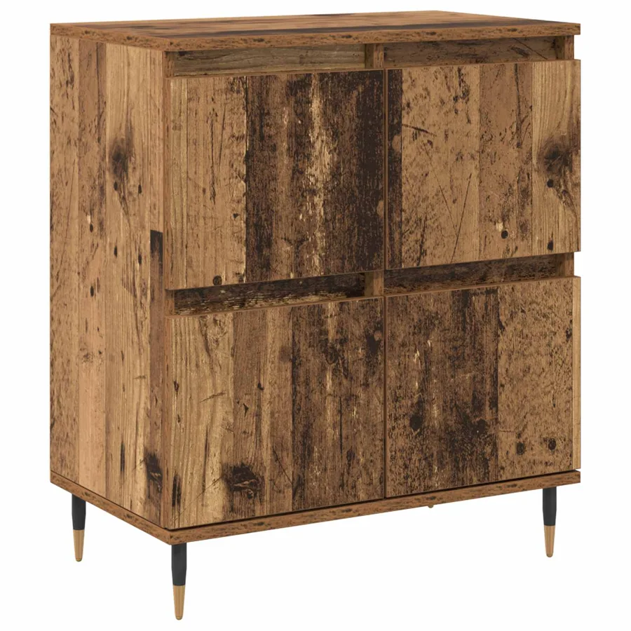Armoire de rangement 3 pcs Bois ancien 60 x 35 x 70 cm - 5