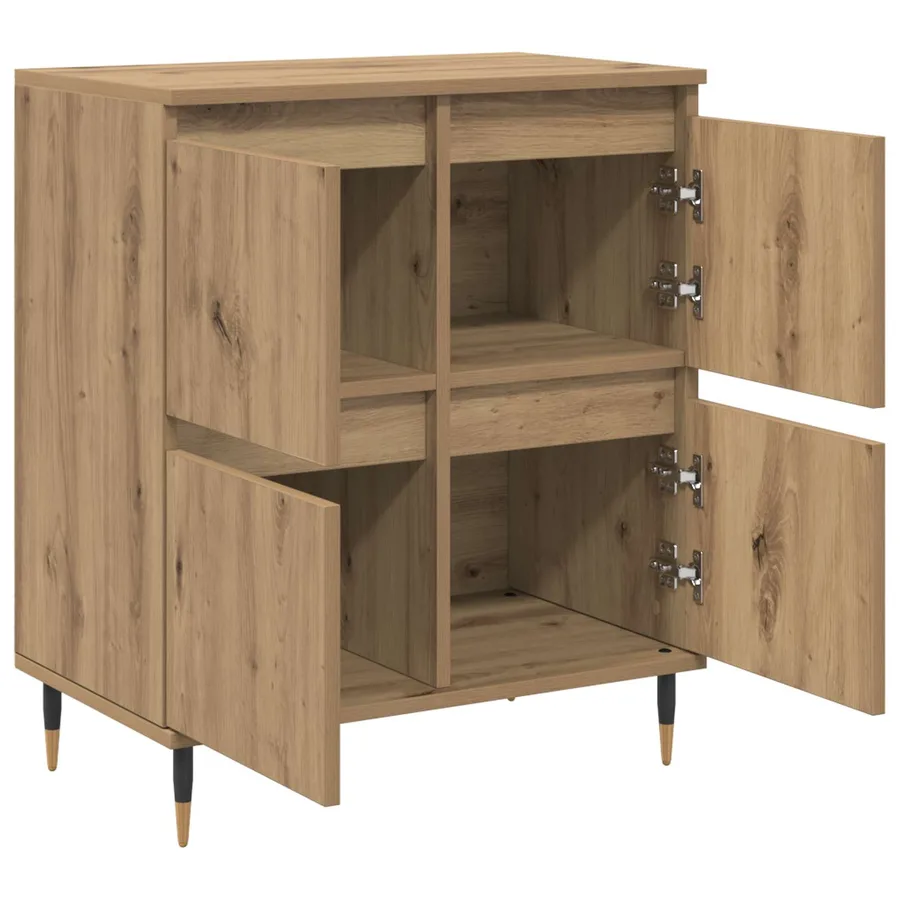 Armoire de rangement 2 pcs Chêne artisanal 60 x 35 x 70 cm - 6