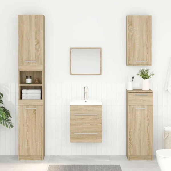 Armoire d'évier avec tiroir Chêne Sonoma 38,5 x 41 x 48 cm