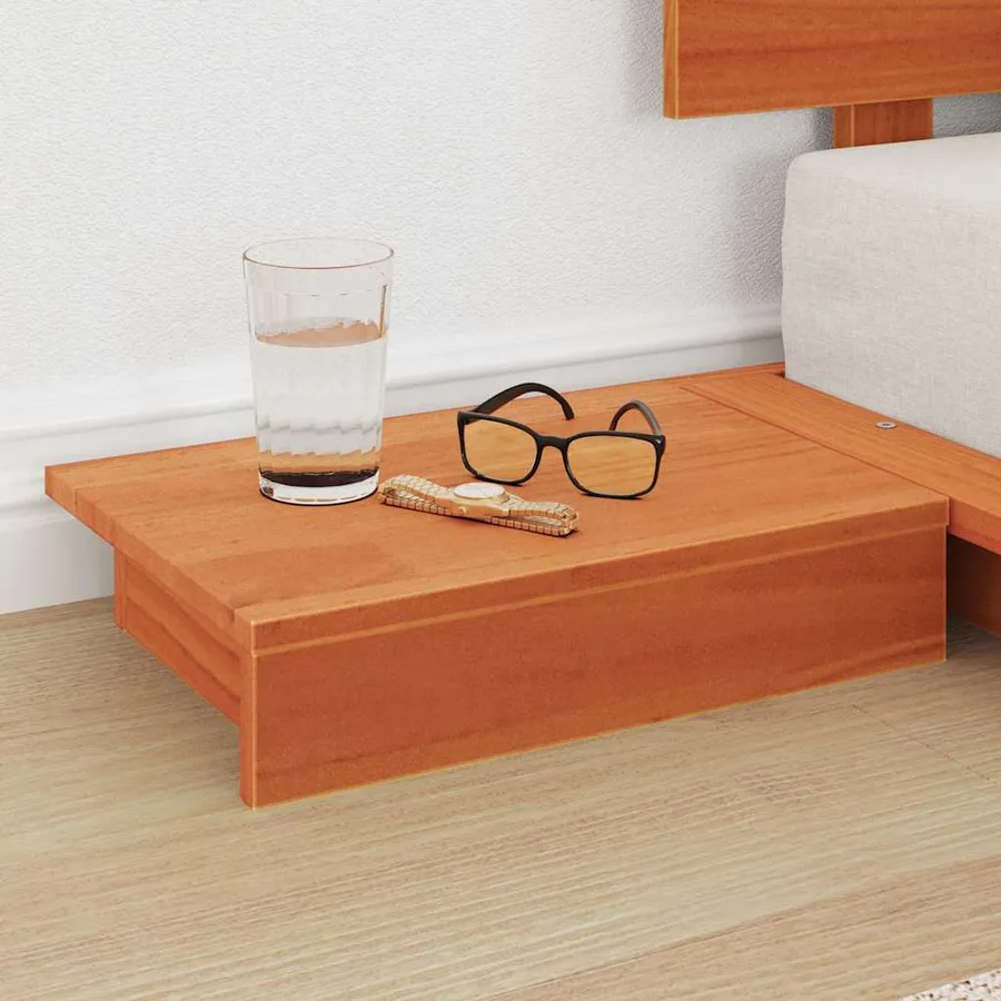 Cadre de lit Marron 90 x 200 cm bois - 3