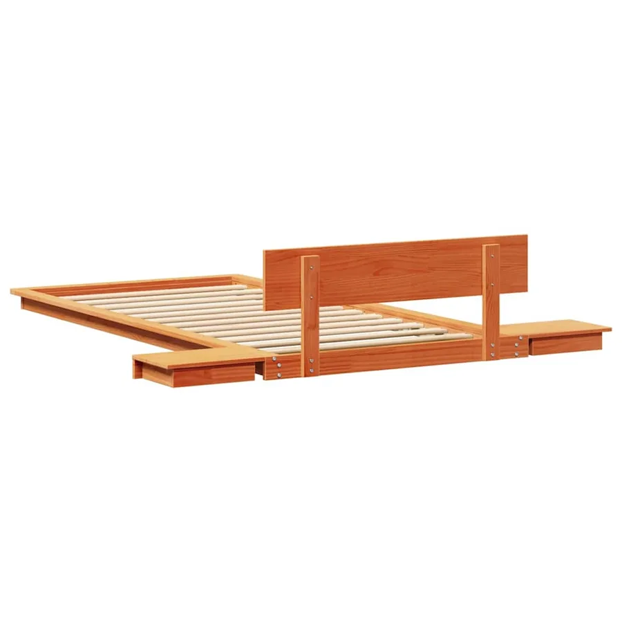 Cadre de lit Marron 90 x 200 cm bois - 7