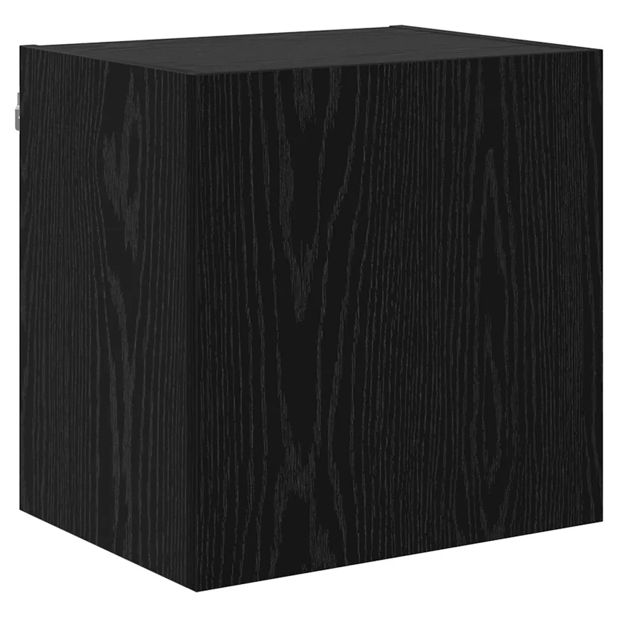 Meuble TV Montage mural 4 pcs Chêne noir Bois d'ingénierie - 6